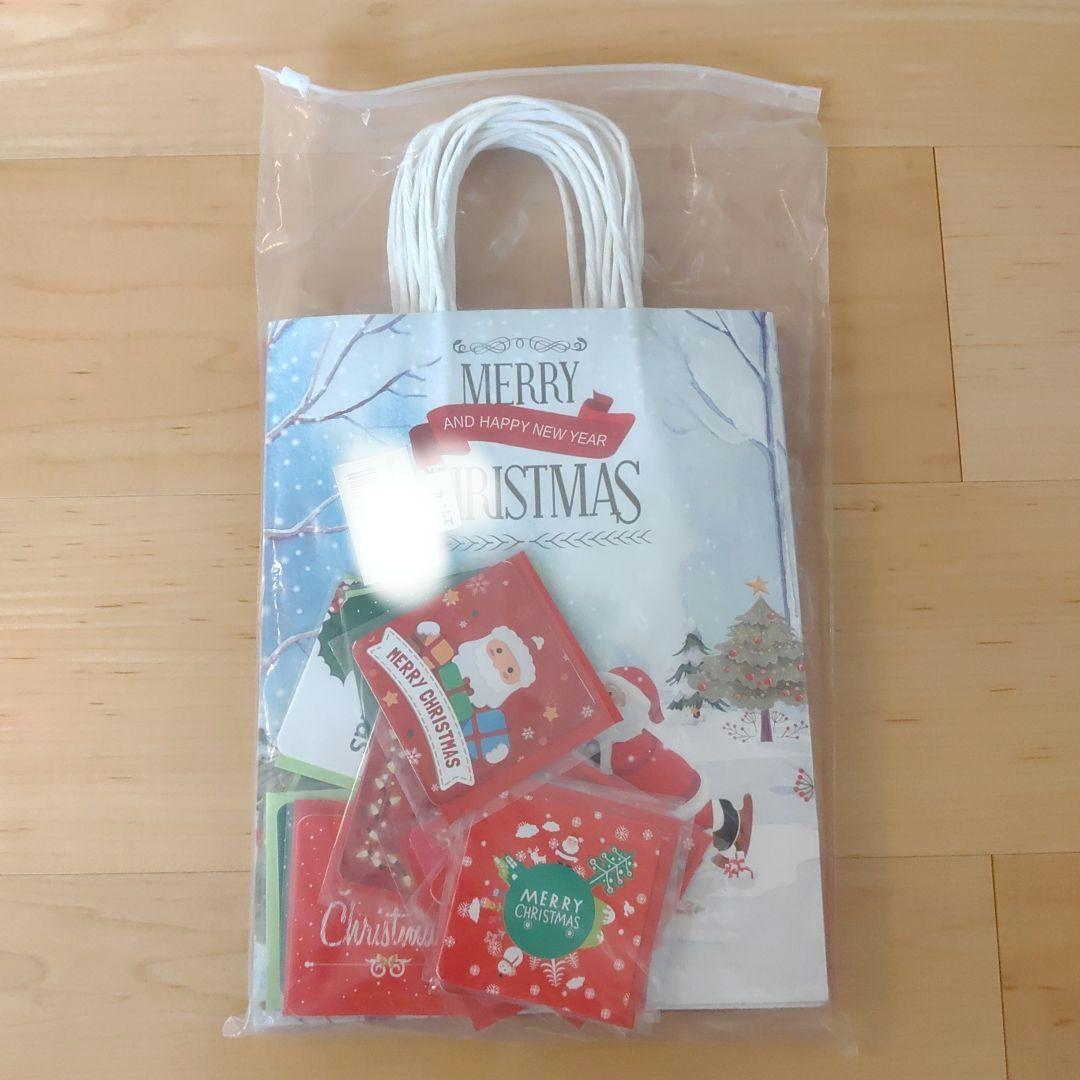 クリスマス ラッピング 袋 紙袋 12枚セット マチあり ギフトラッピング