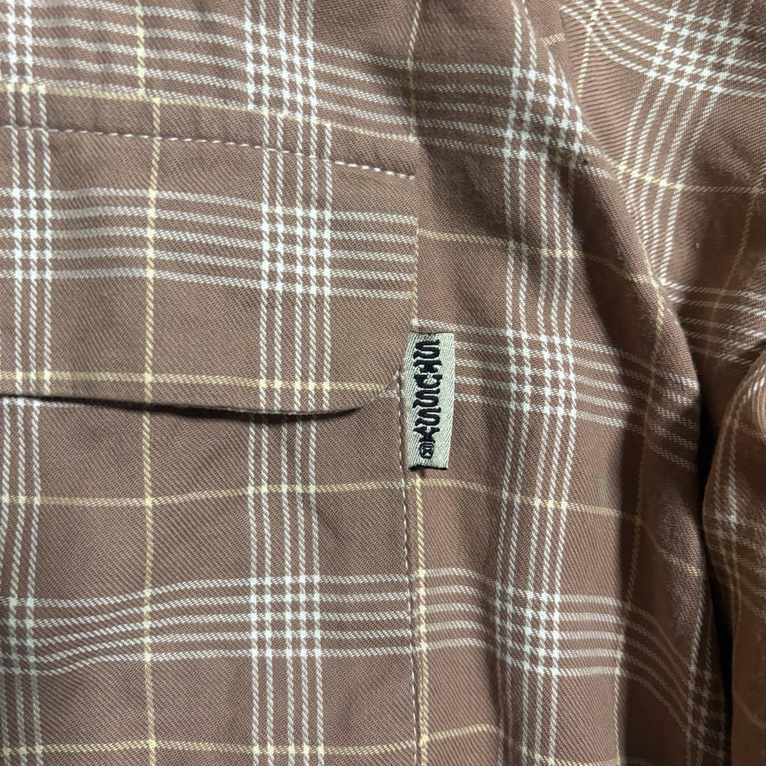 90s OLD STUSSY オープンカラー シャツ 白タグ