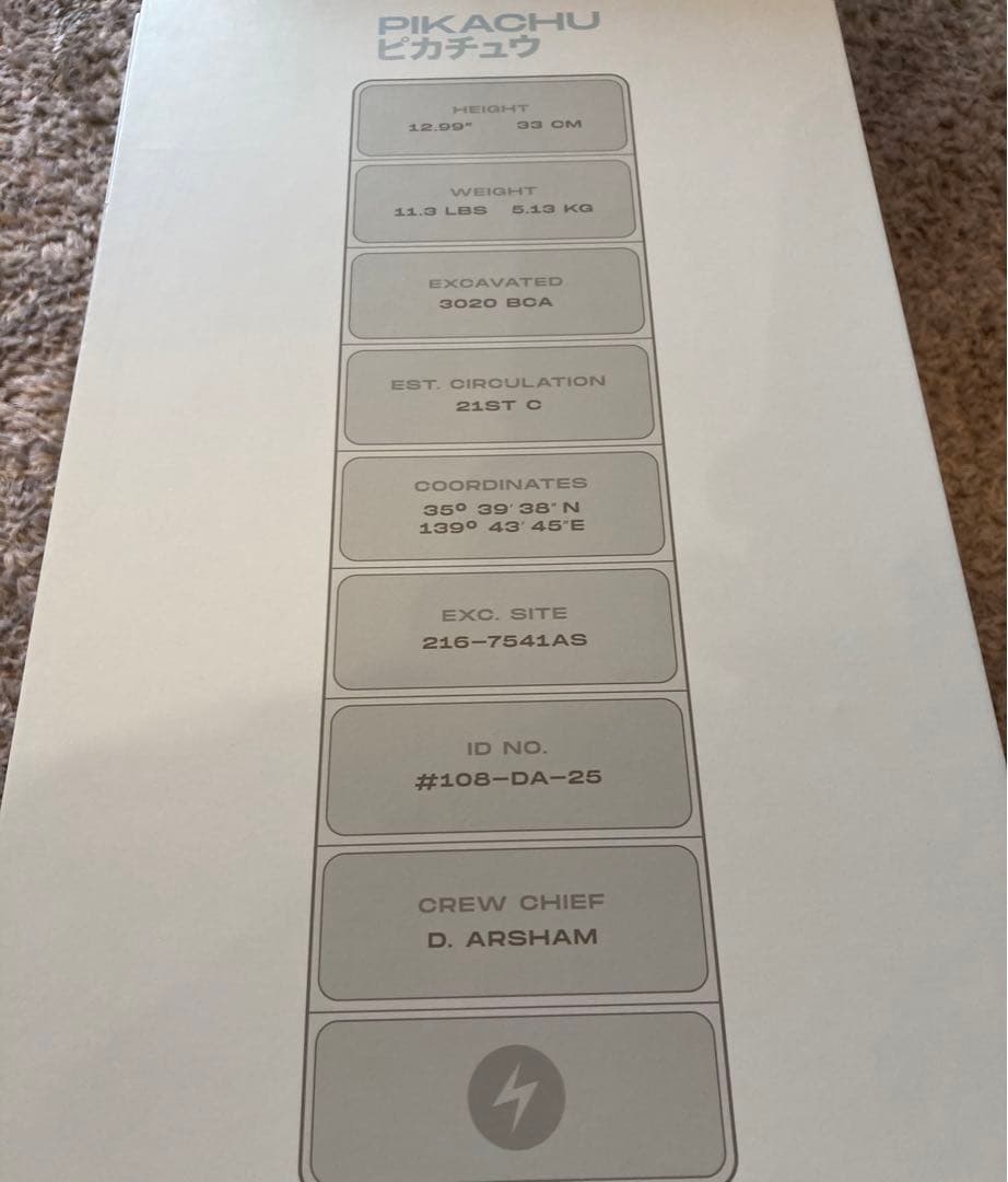 Crystalized PIKACHU Daniel Arsham ポケモン