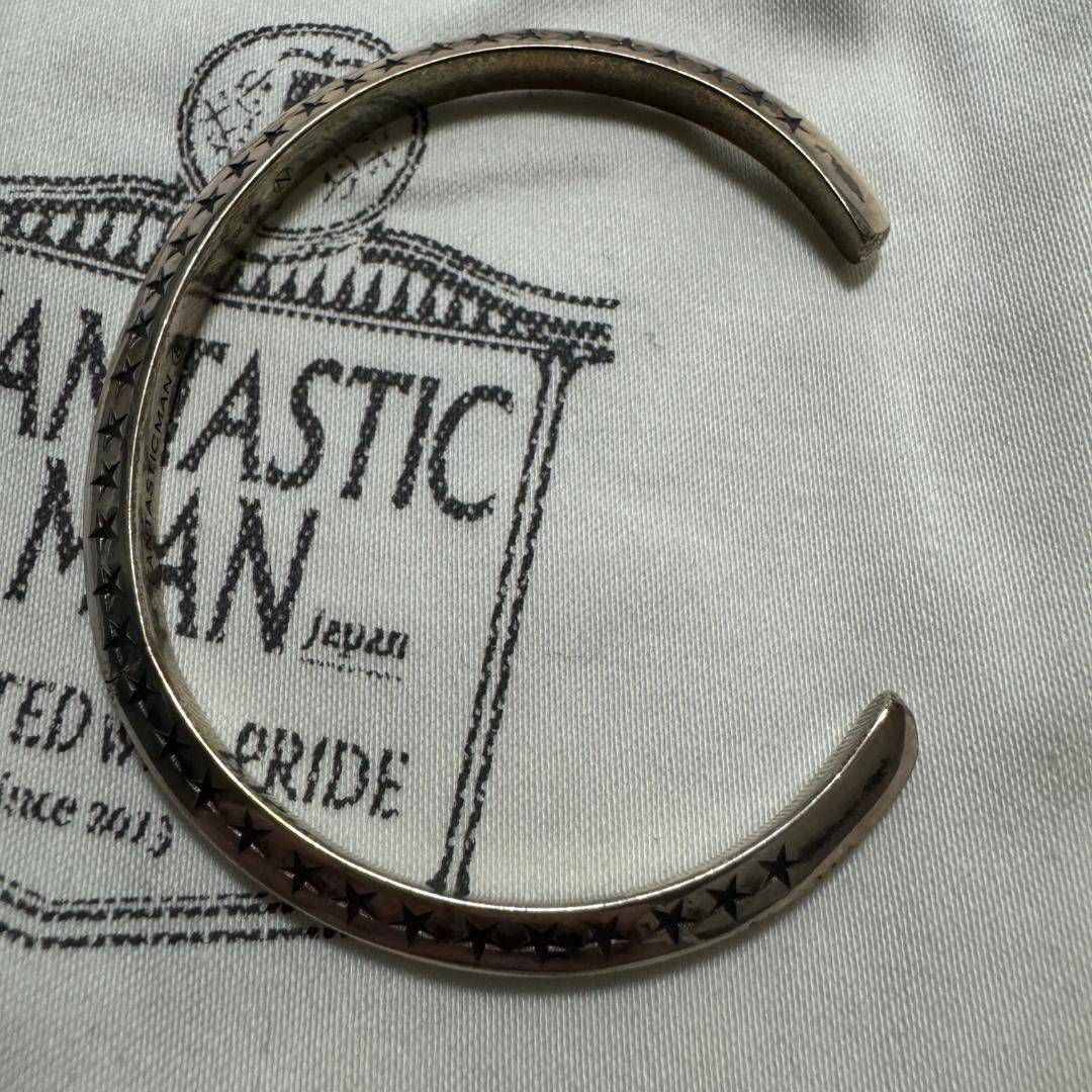 FANTASTIC MAN シルバー925 バングル スター 星柄