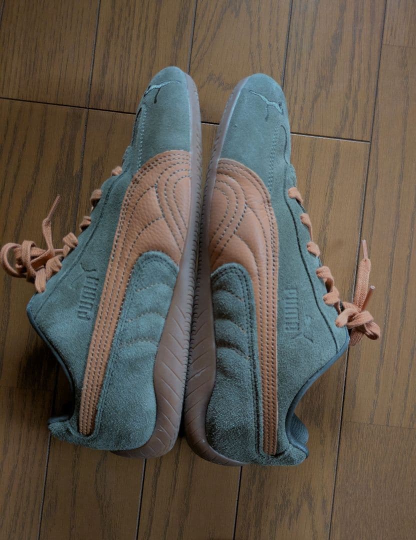 プーマ　スピードキャット カーキ×ブラウン　25cm