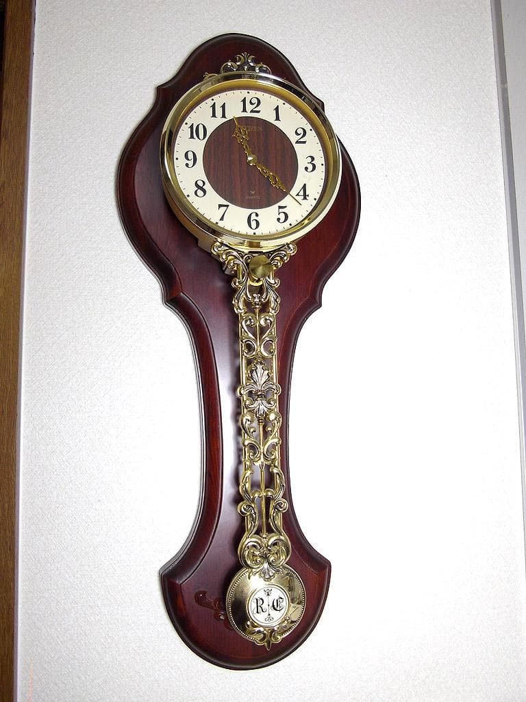 シチズン ペンダスティ 壁掛け 振り子時計 昭和レトロ 木製