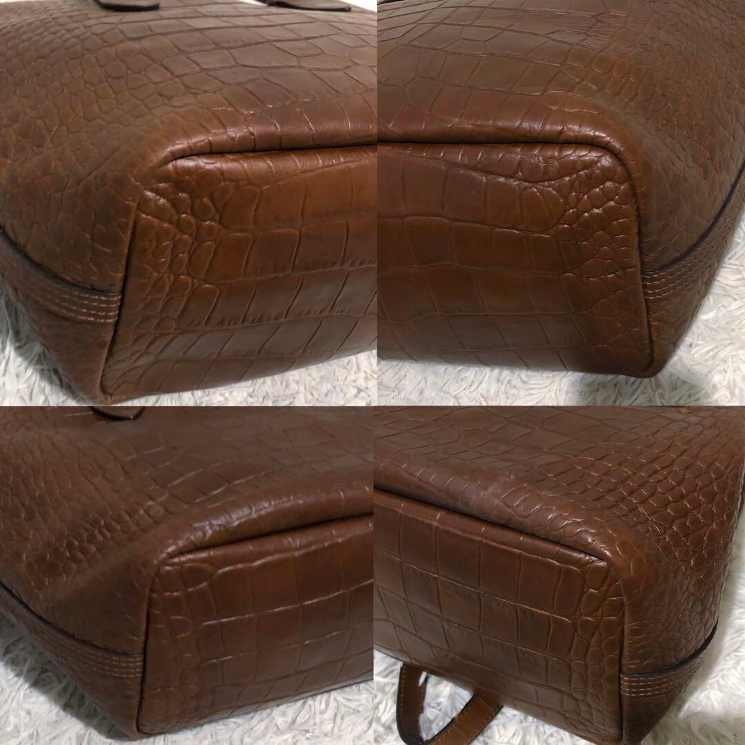 極美品☆ポロラルフローレン 2way レザー トートバッグ ショルダーバッグ