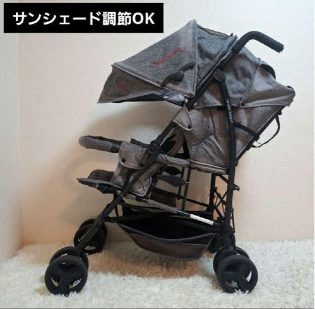 美品！kinder wagon ベビーカー レインカバー付き