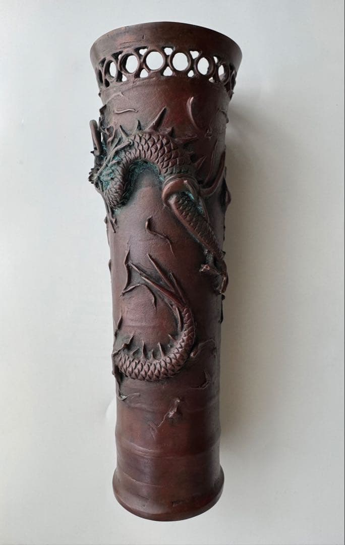 蝋型青銅　大森孝志　高岡銅器　花器花瓶