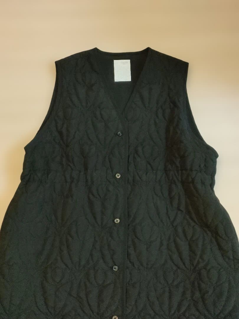 マーブルシュッド marble SUD フラワーキルティングロングベスト