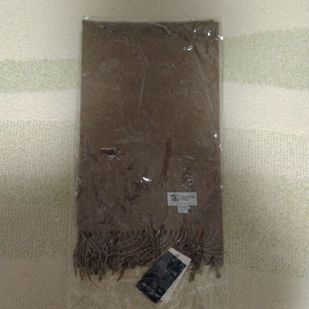 【ヒロ】新品未使用Johnstons マフラー カシミヤ オッター