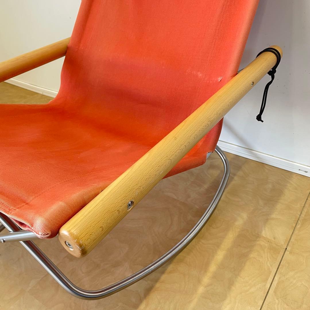ニーチェアF ロッキング オレンジ 藤栄 Nychair 折りたたみ椅子 イス