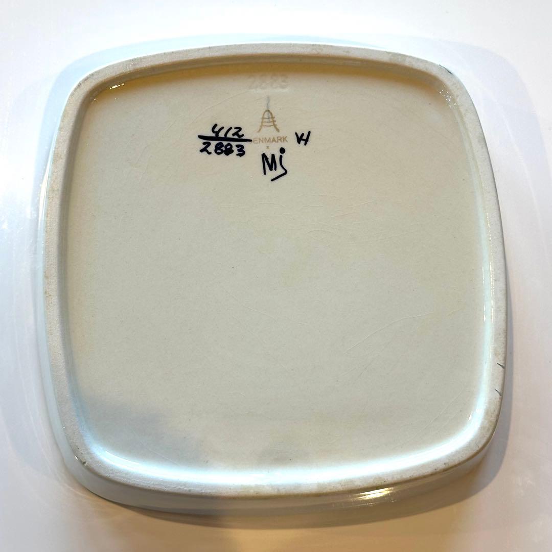 北欧ヴィンテージロイヤルコペンハーゲン テネラトレイ(中)17cm 角皿①