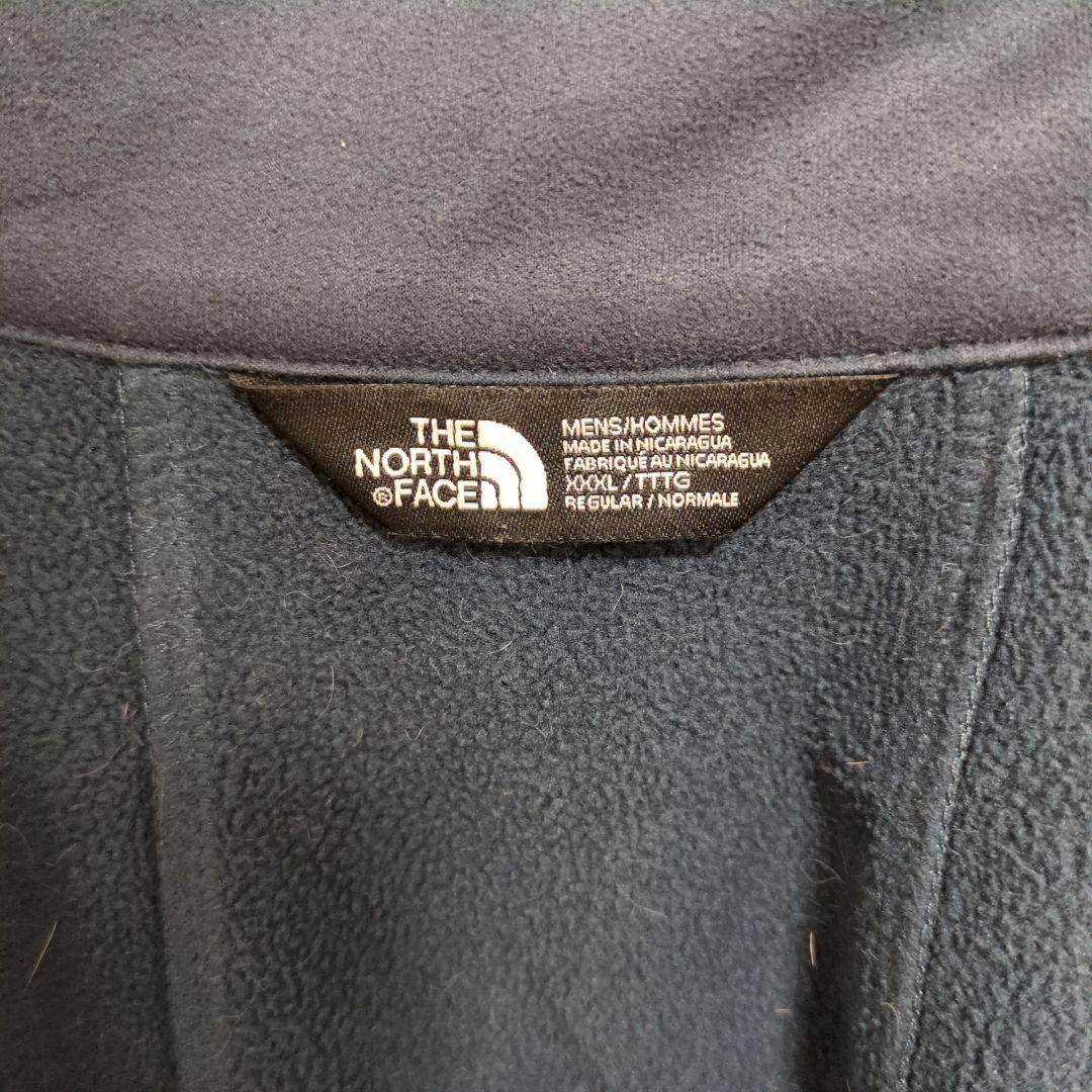 G5【US輸入】ノースフェイス　ソフトシェルジャケット【メンズXXXL】ネイビー