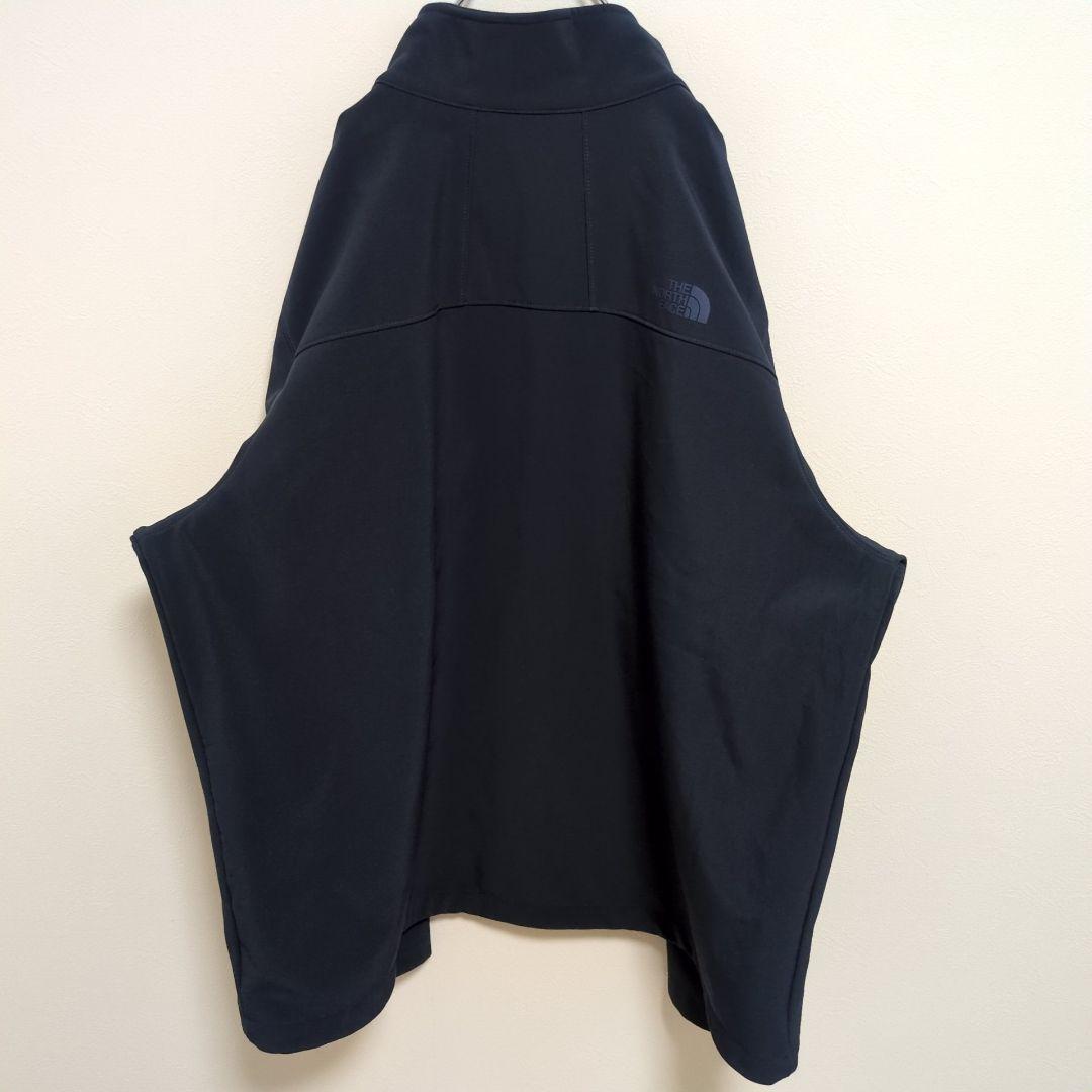 G5【US輸入】ノースフェイス　ソフトシェルジャケット【メンズXXXL】ネイビー