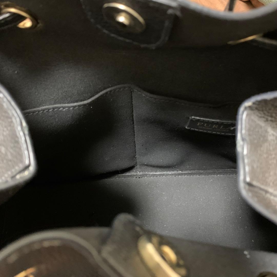 ️良品★FURLAフルラ★コスタンザ 巾着バケットトートバッグ 大容量A4収納可