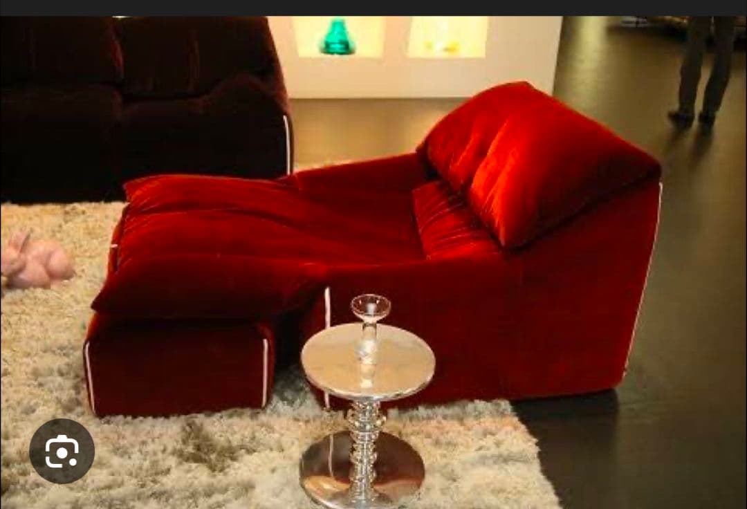 極上品　【ligne roset】リーン ロゼ プリューミー　1Pソファ＆パフ