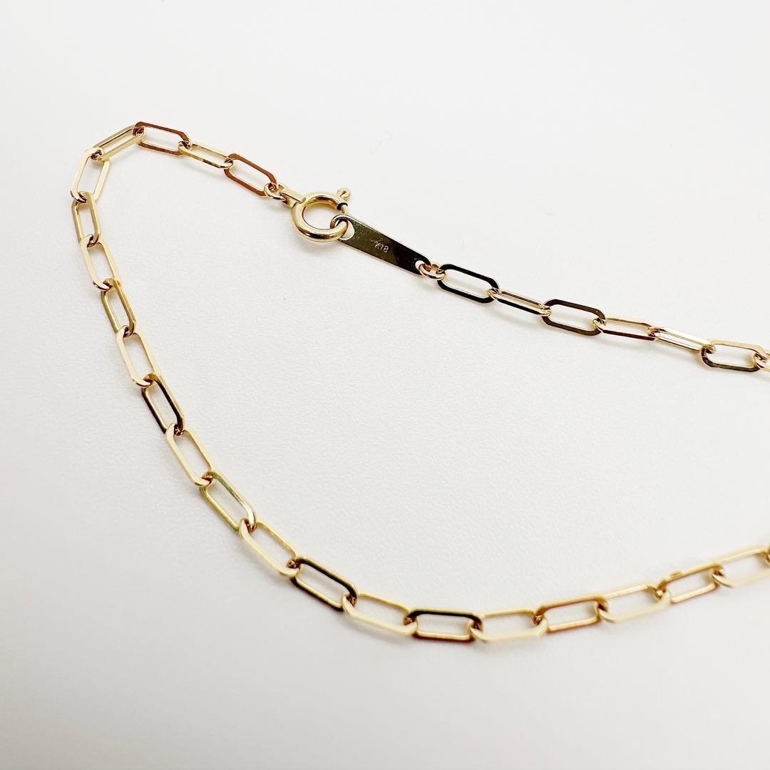 K18 クリップチェーンブレスレット　18金　日本製