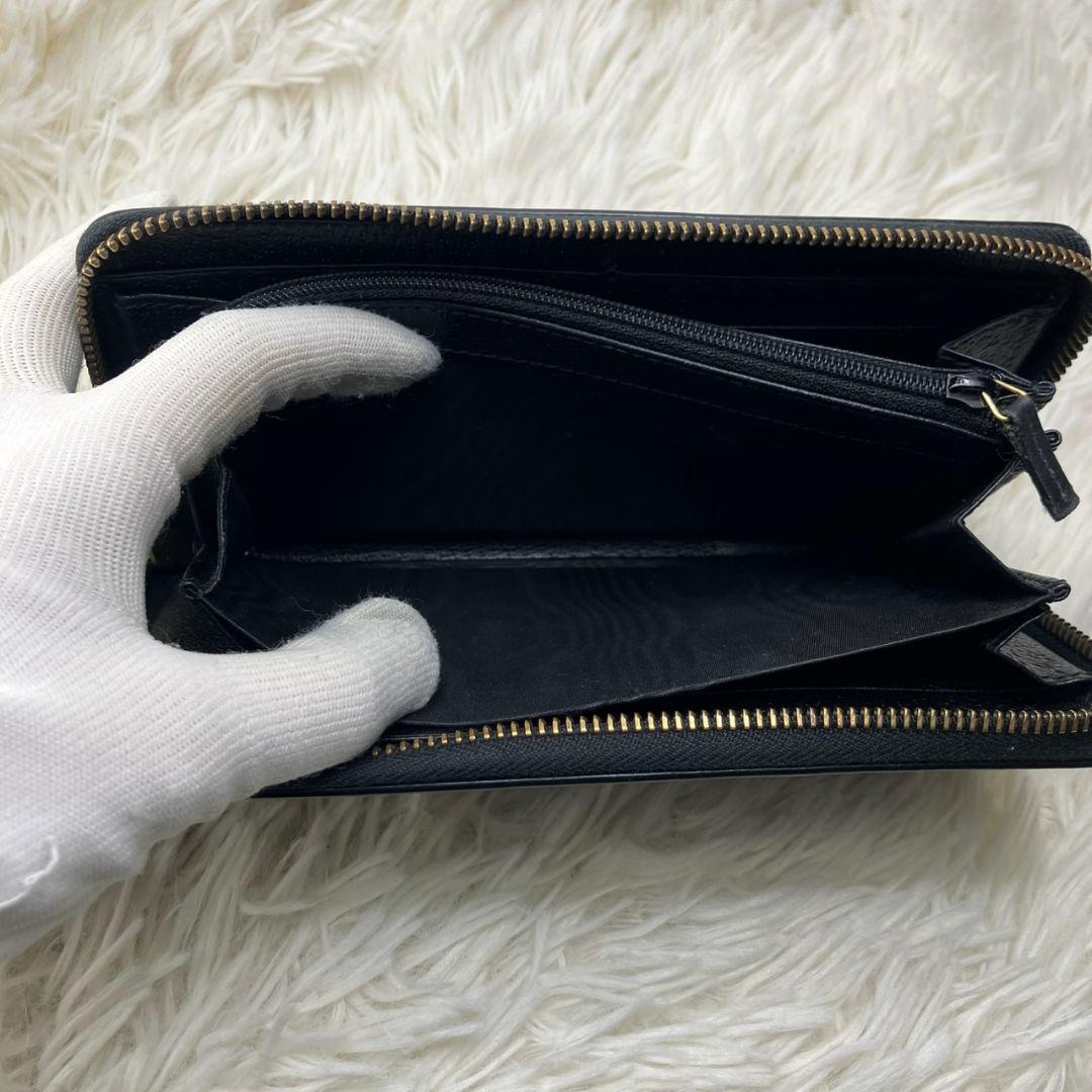 GUCCI グッチ アニマリエ ビー蜂 ハチ ラウンドファスナー長財布美品
