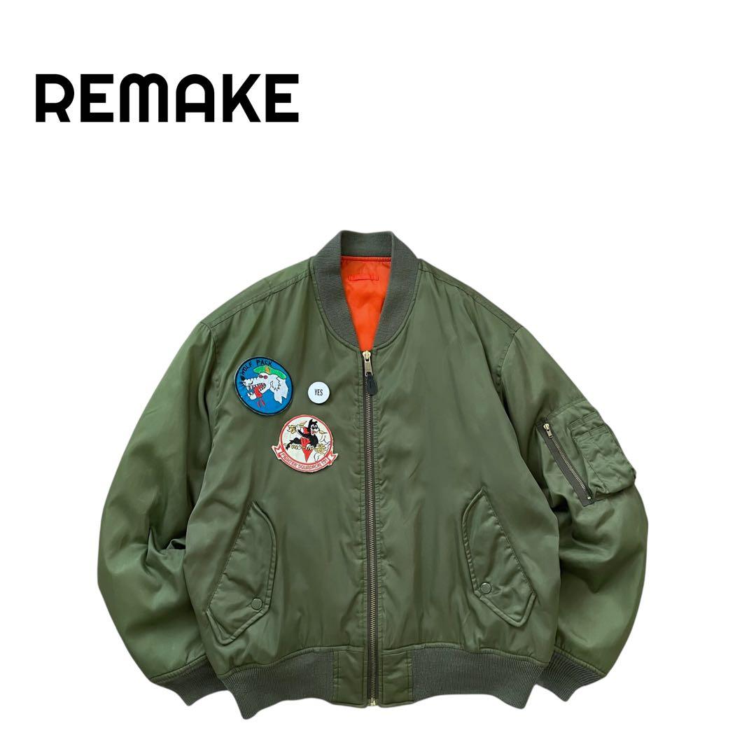 【Remake】Vintage 90s MA-1 フライトジャケット ワッペン付