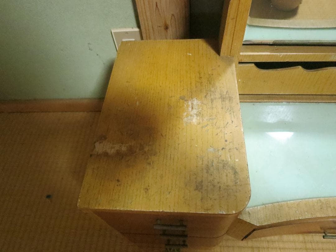 ★最終値 鏡台　昭和レトロ　アンティーク　ドレッサー　古民家蔵出し インテリア