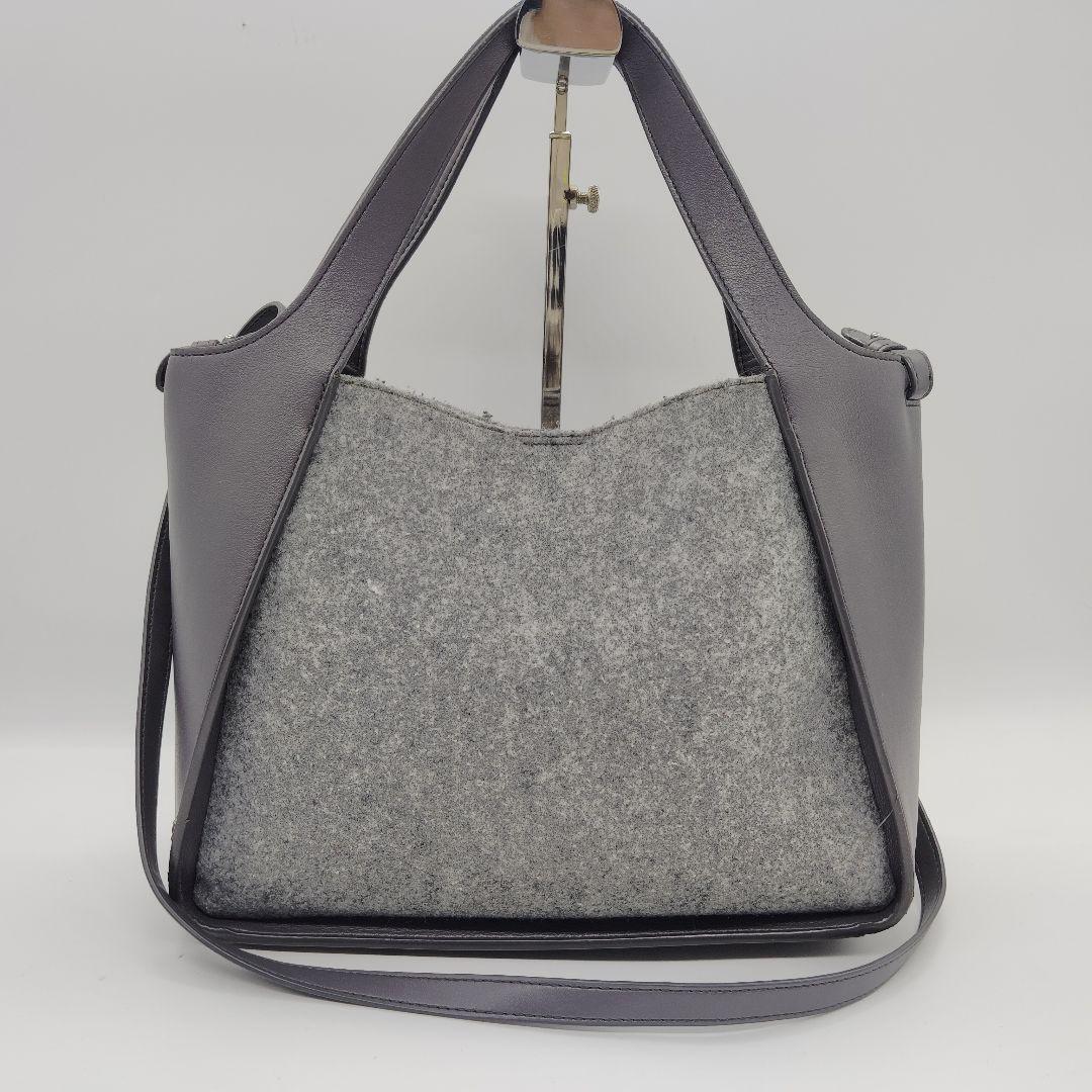 美品 ステラマッカートニー サークルロゴ 2way ショルダー フェルト