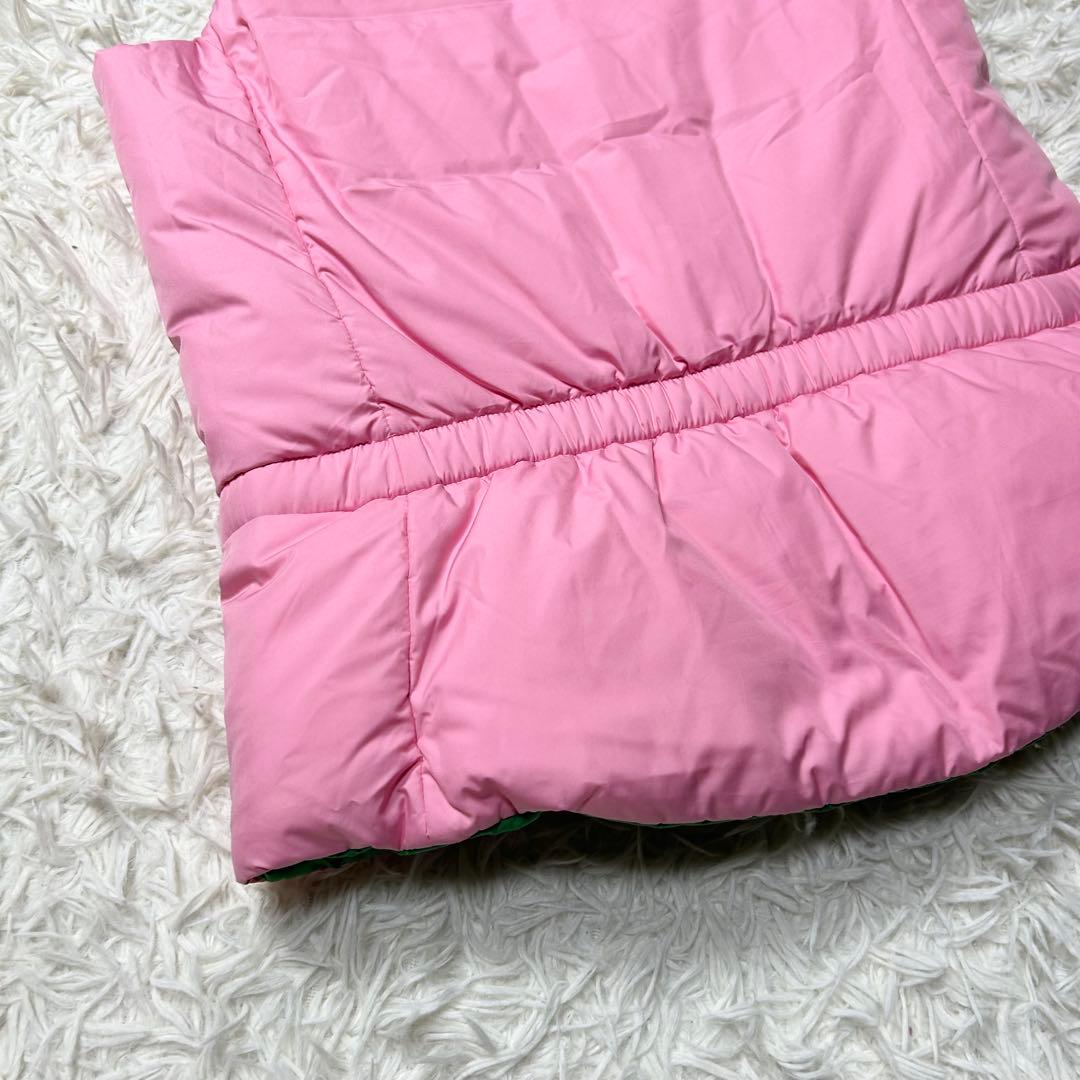 未使用級 ラルフローレン ダウンジャケット ベスト 緑 ピンク リバーシブル M