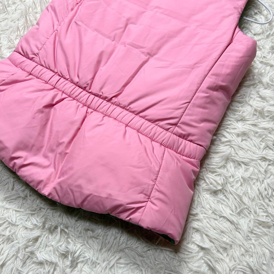 未使用級 ラルフローレン ダウンジャケット ベスト 緑 ピンク リバーシブル M