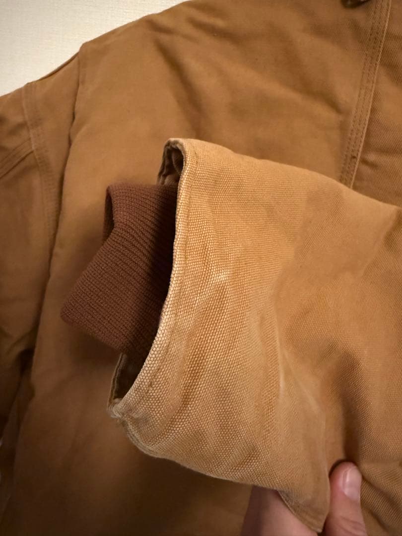 た*い様 Carhartt ブラウンジャケット コーデュロイ襟付き