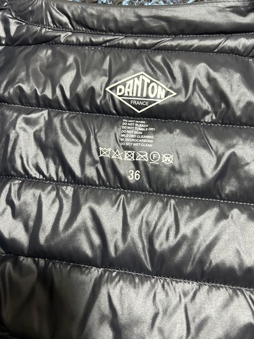 ジャケット・アウター DANTON/ V Neck Inner Down Long Jacket