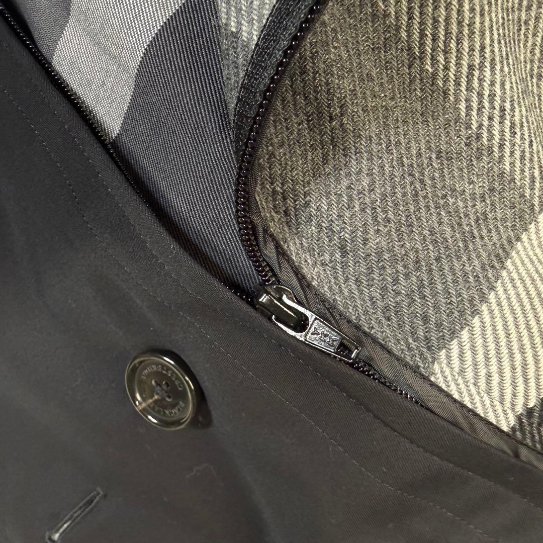 極美品 ブラックレーベルクレストブリッジ ノバチェック ライナー トレンチコート