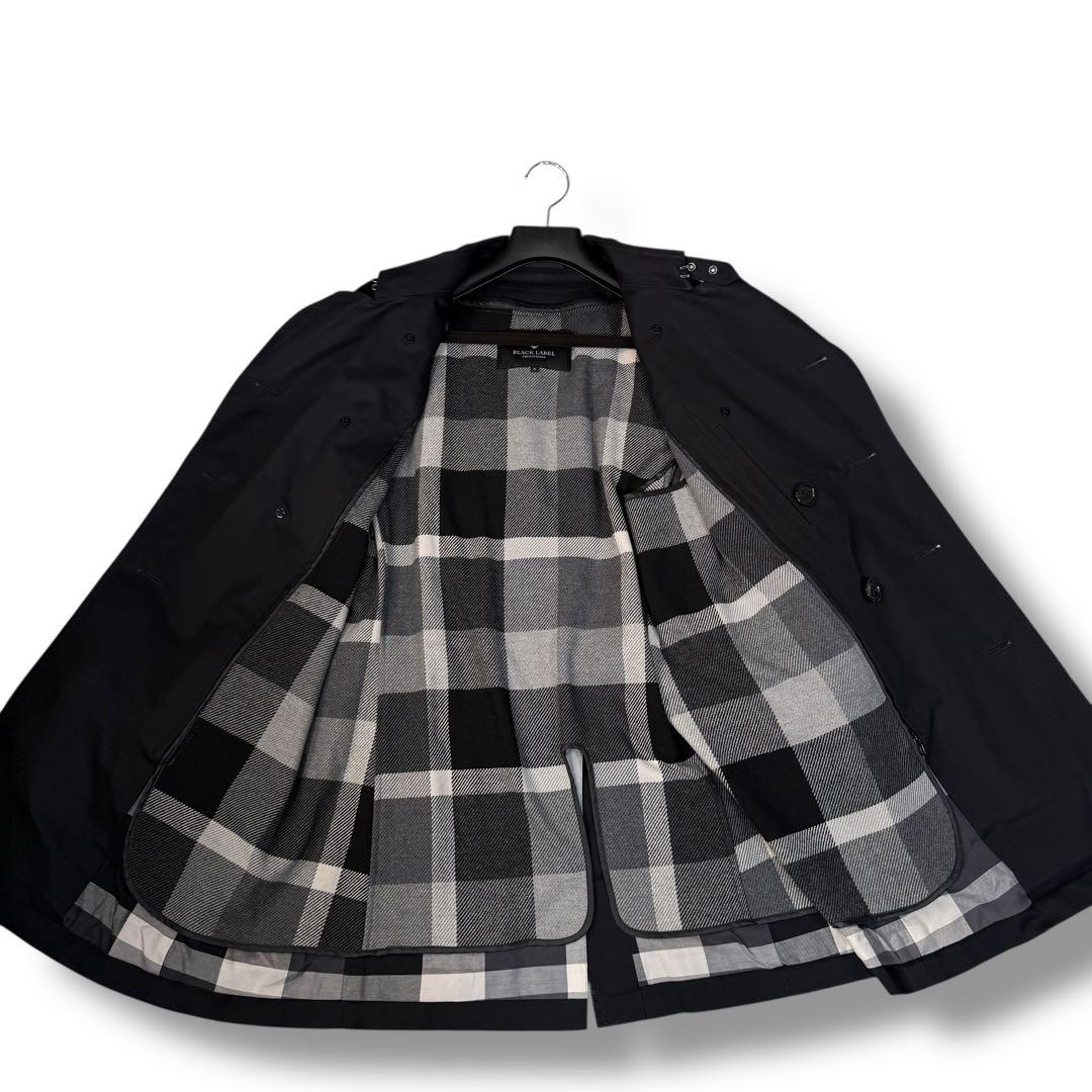 極美品 ブラックレーベルクレストブリッジ ノバチェック ライナー トレンチコート