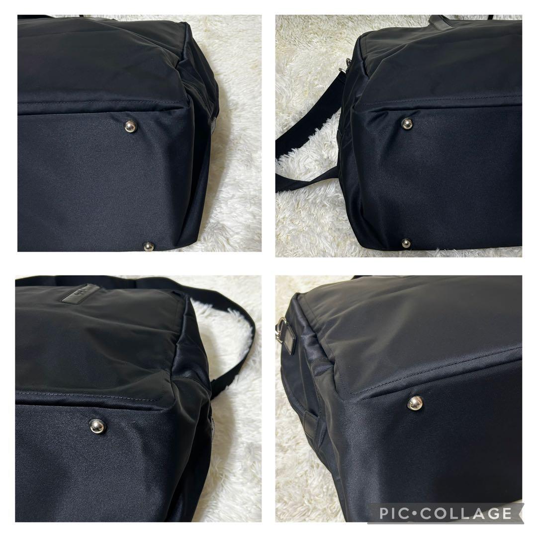 アニエス・ベー　ボストンバッグ ショルダー付き　2way