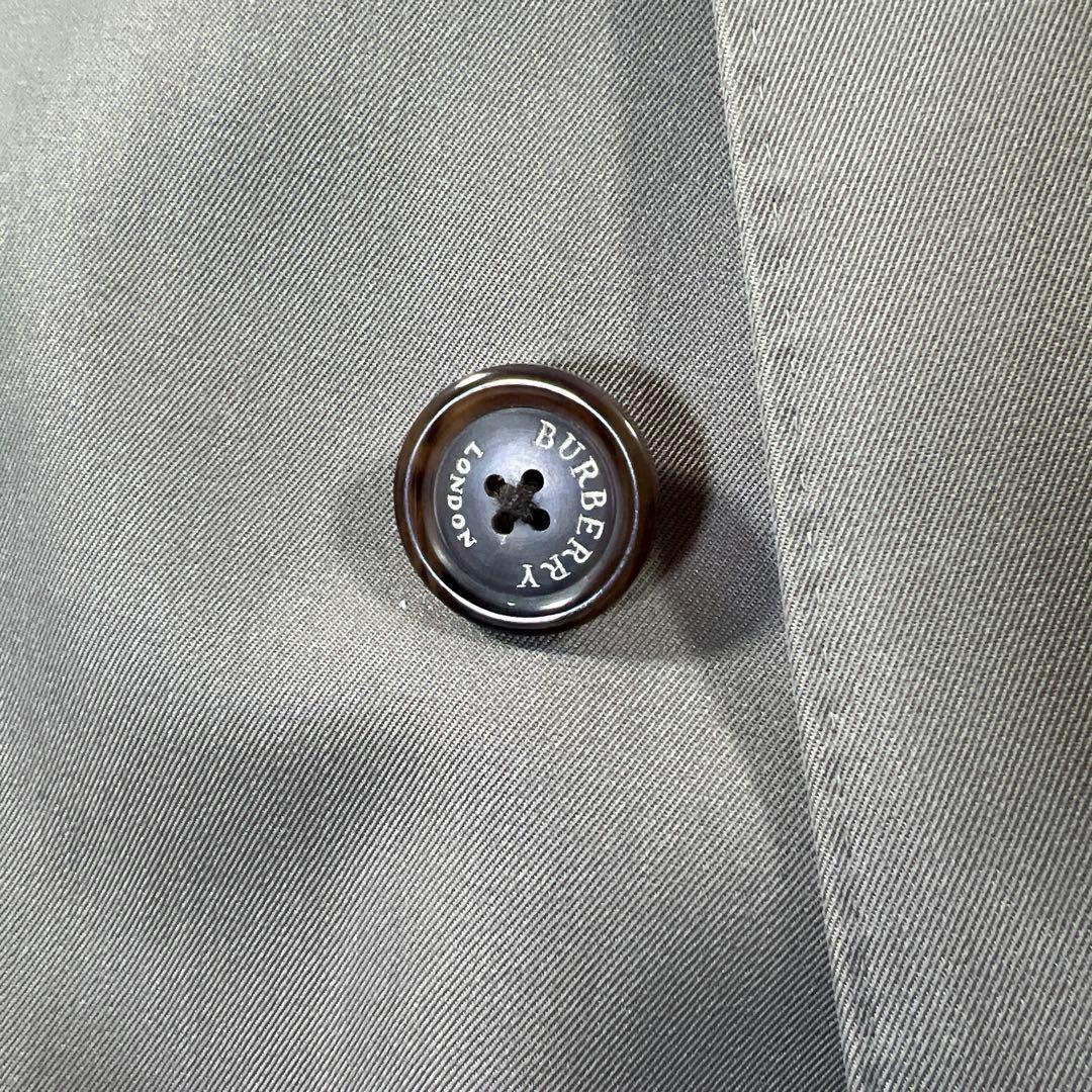 高級✨バーバリーロンドン ステンカラーコート ウール カシミヤ ライナー カーキ