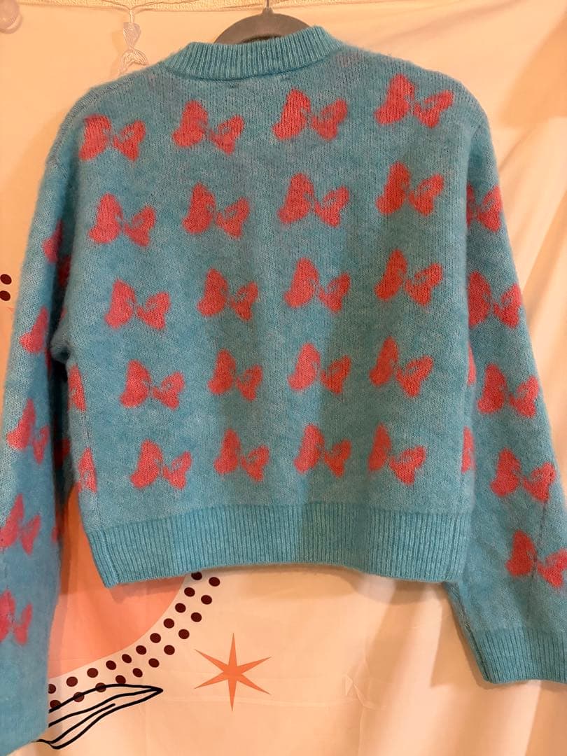 【ZARA】HARRY LAMBERT X DISNEYインターシャリボンカーデ