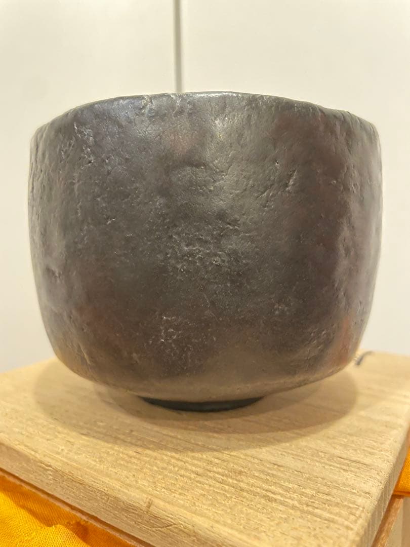 漆黒 茶盌 黒筒茶碗 茶碗 鈴木重孝