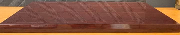 赤 35号 かりん塗り　飾り台　雛人形