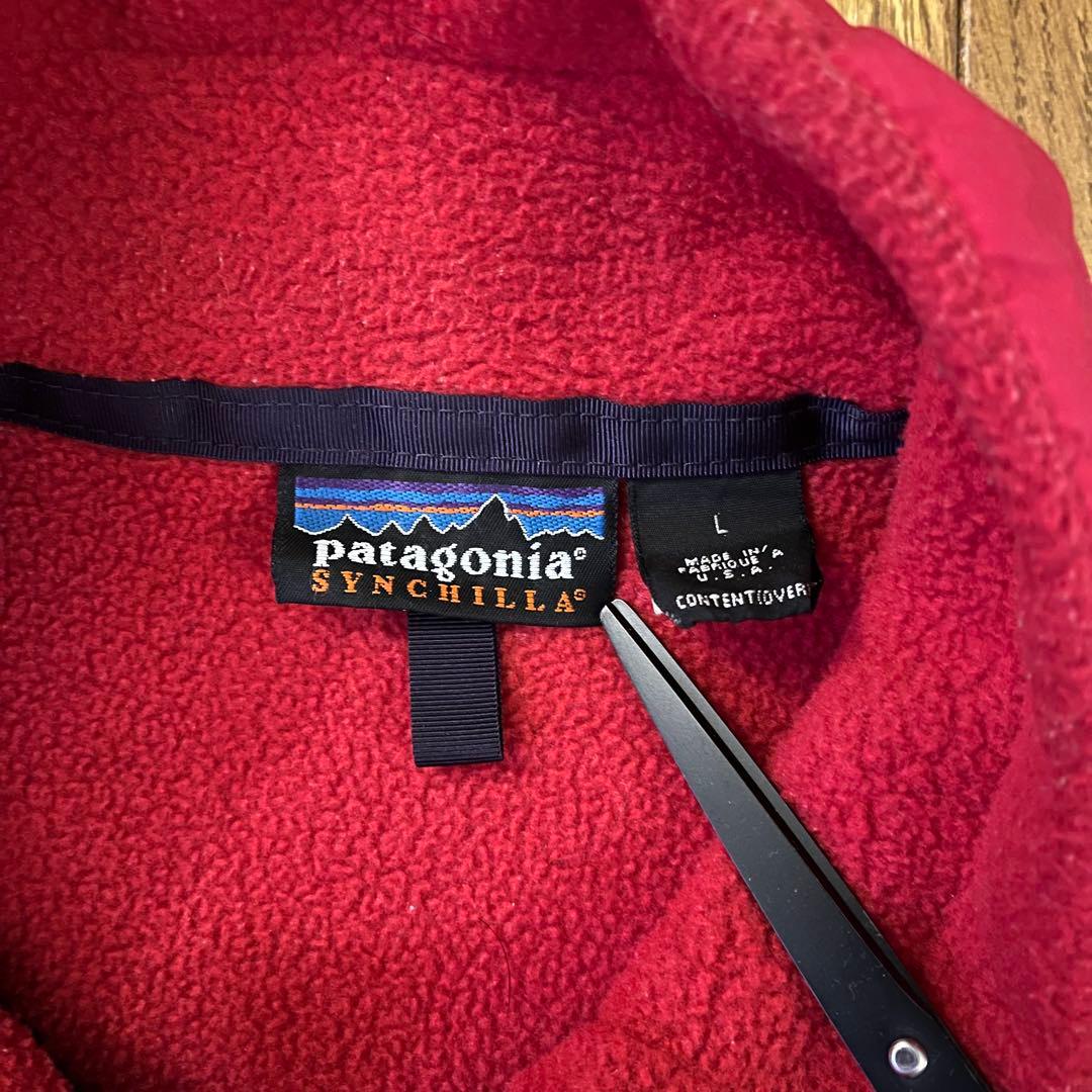 90s USA製 patagonia シンチラ フリースジャケット Lsize