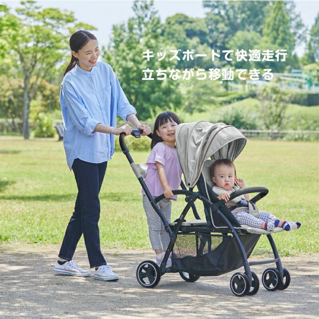 カトージ　2seater 送料込みレインカバー付き