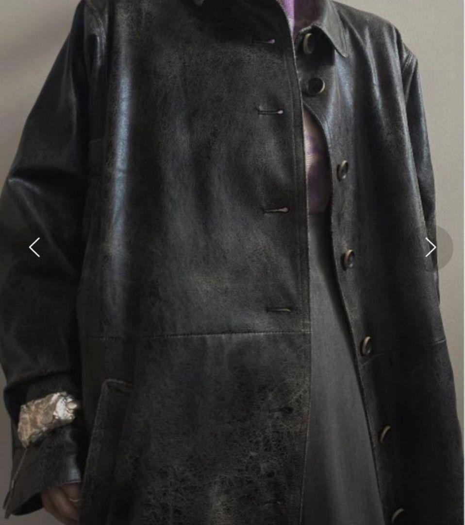 Ameri　CRUSHED LEATHER COAT