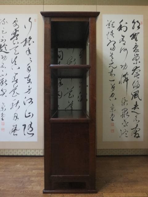 松本民芸家具 ミズメザクラ 無垢材 E型 クズ布 飾り棚 定価297.000円