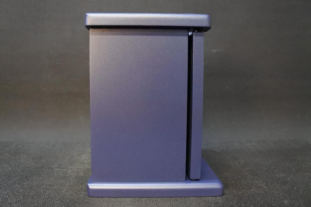 限定値下　長期保管品　ペット仏壇　木製　写真立て付　紺　仏具　仏壇　1055