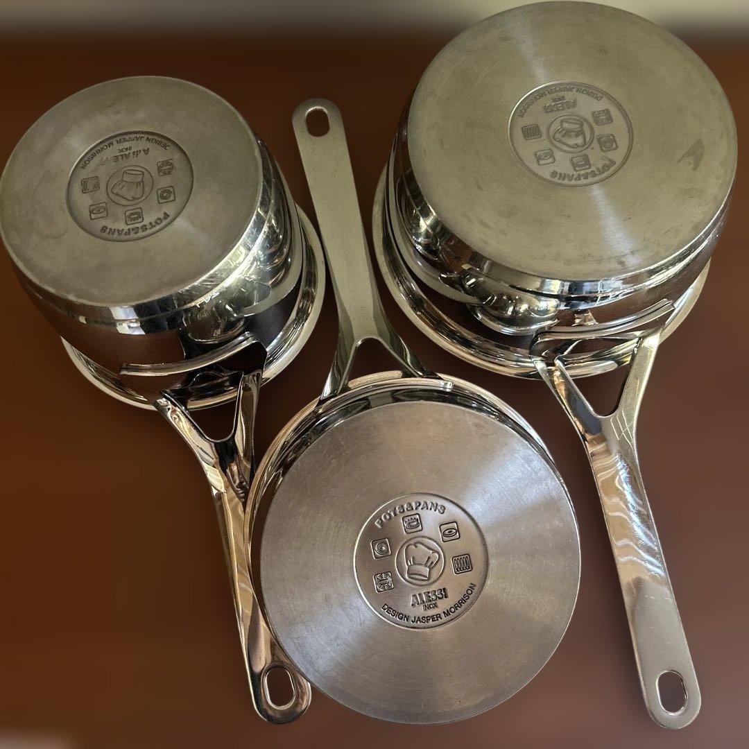 w*w様 A di Alessi@ステンレス製鍋3点セット