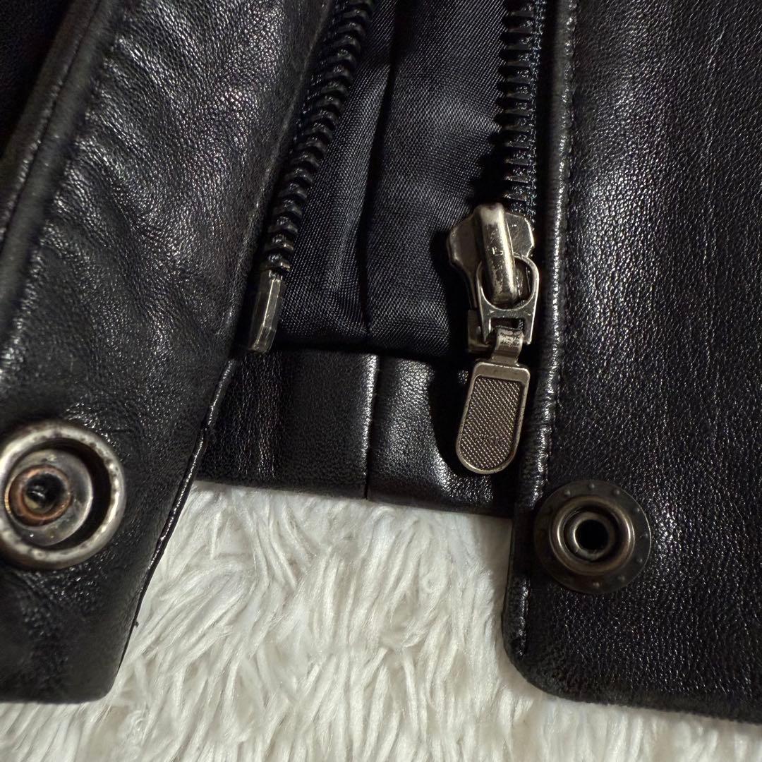 カナダ製 ブルックスブラザーズ レザージャケット ブラック Mサイズ