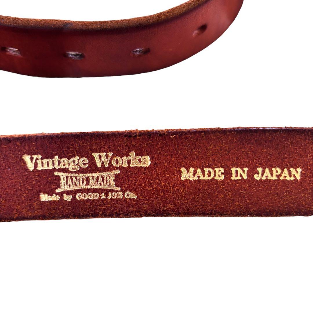 一生モノ◎Vintage Works レザーベルト DH5740 ブロンズ 33