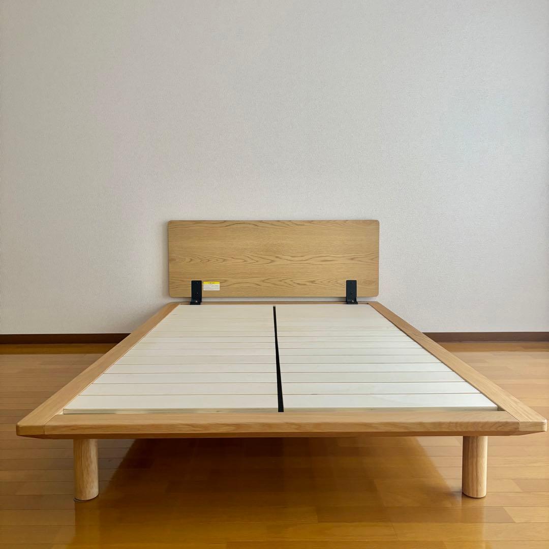 無印良品 木製 ベッドフレーム ヘッドボード セミダブル