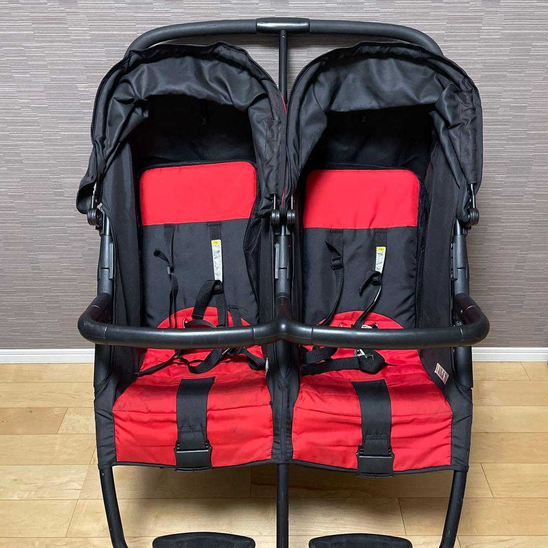 ココロンツイン　ベビーカー　レッド　双子　おまけつき