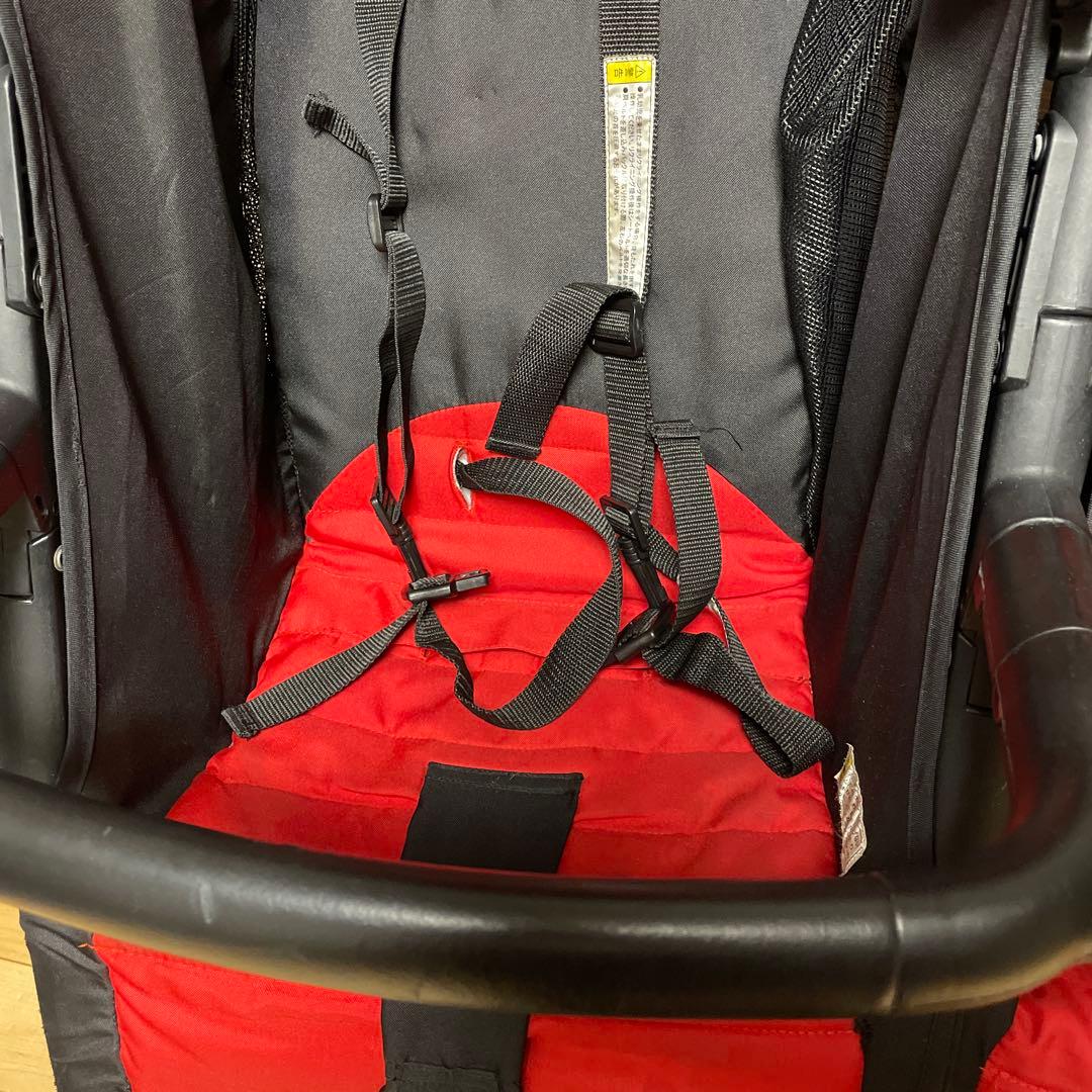 ココロンツイン　ベビーカー　レッド　双子　おまけつき