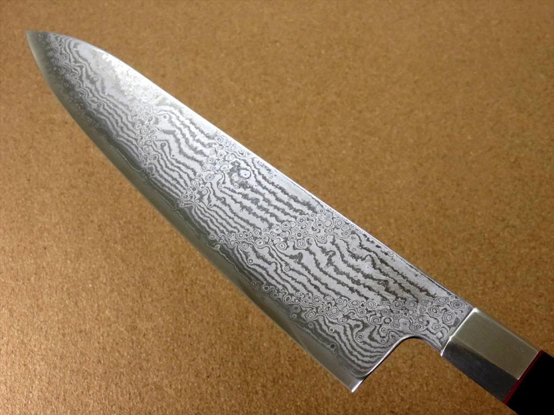 関の刃物 牛刀 240mm 三昧 ハイブリッド スプラッシュ ダマスカス 包丁
