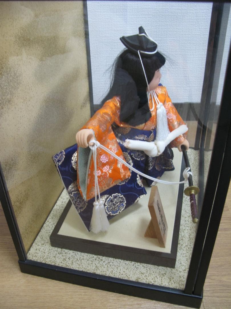 五月人形五月ケース ケース人形 太刀 武者人形 日本人形　好洋作