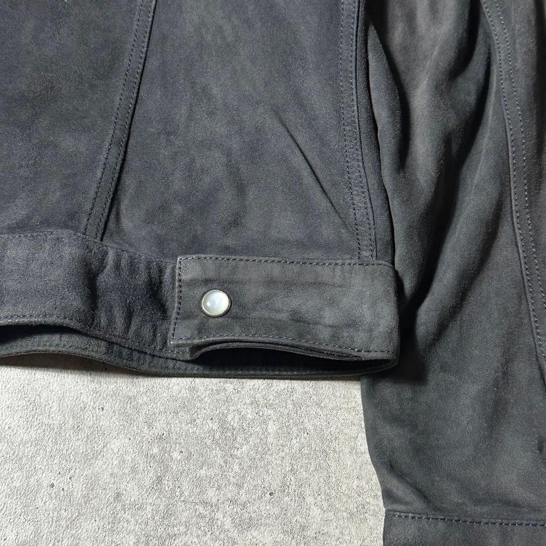 美品 LOEWE 山羊 スウェードレザー シャツジャケット