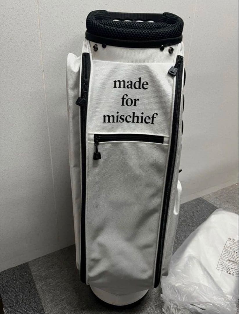 ラスト1個 新品 サイコバニー PSYCHO BUNNY 白 キャディバッグ