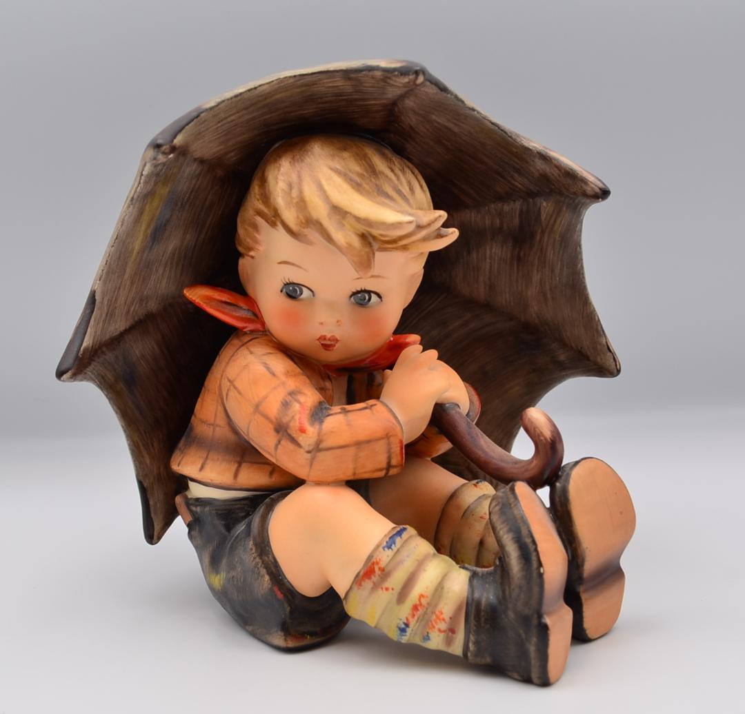 傘の少女／傘の少年　★フンメル　２体セット　ドイツ・ゲーベル　箱付き　美品