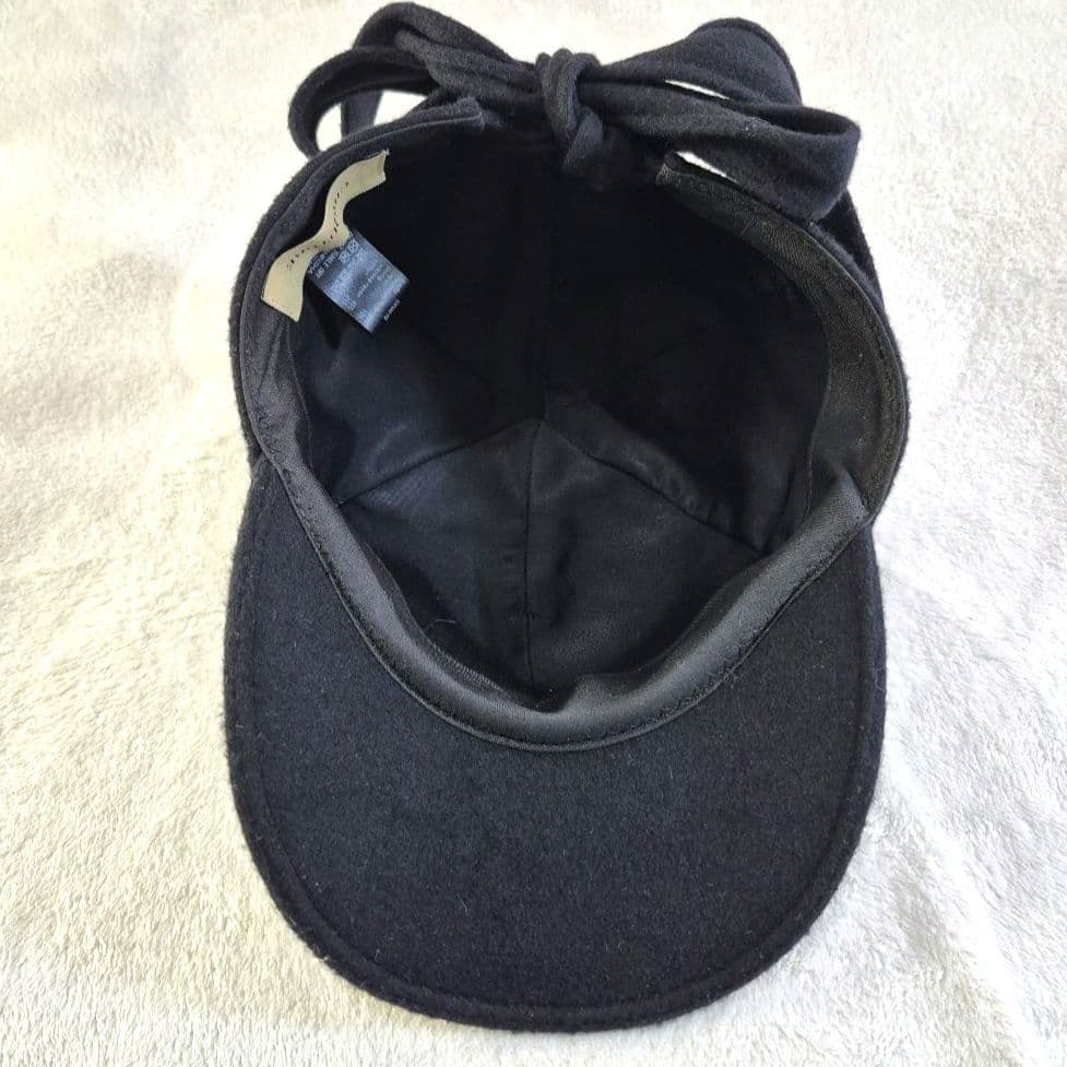 CIRQUTURE ウール パールリボン猫耳 キャプ MADE IN JAPAN